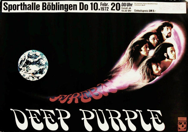 Deep Purple poster 1971